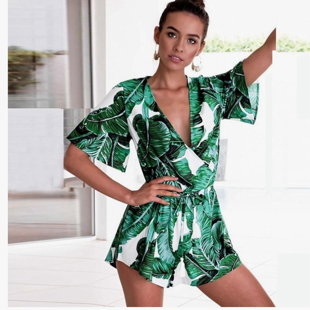 Palm Tree Romper